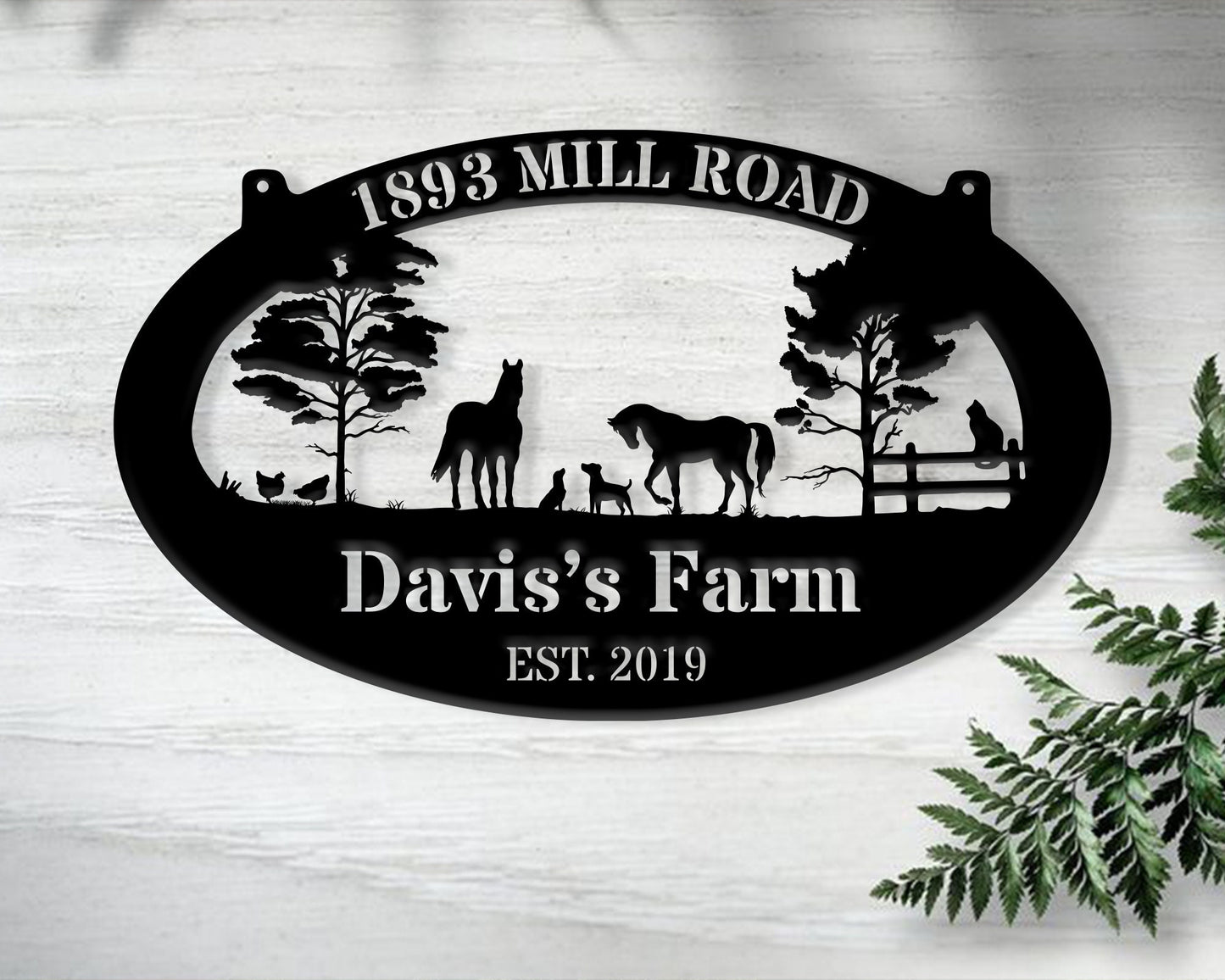 Custom Metal Farm Sign Name Sign, Metal Barn Sign, Large metal name sign, Ranch metal sign,Farm metal sign, Farmhouse Decor, Gift For Farmer