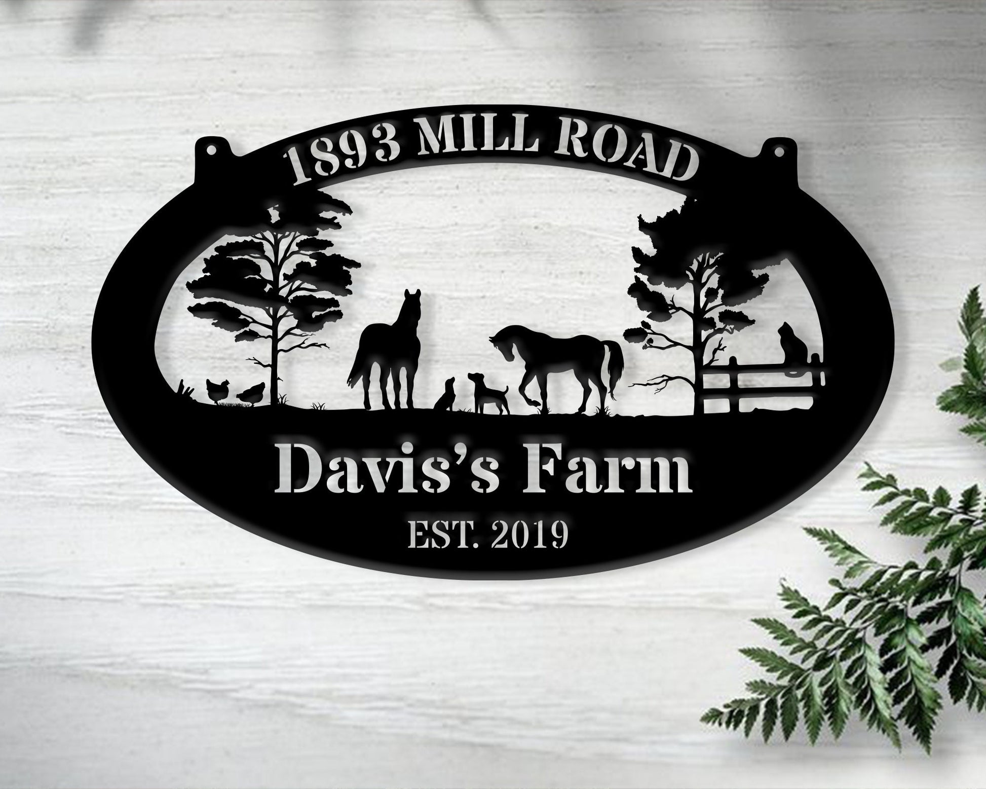 Custom Metal Farm Sign Name Sign, Metal Barn Sign, Large metal name sign, Ranch metal sign,Farm metal sign, Farmhouse Decor, Gift For Farmer