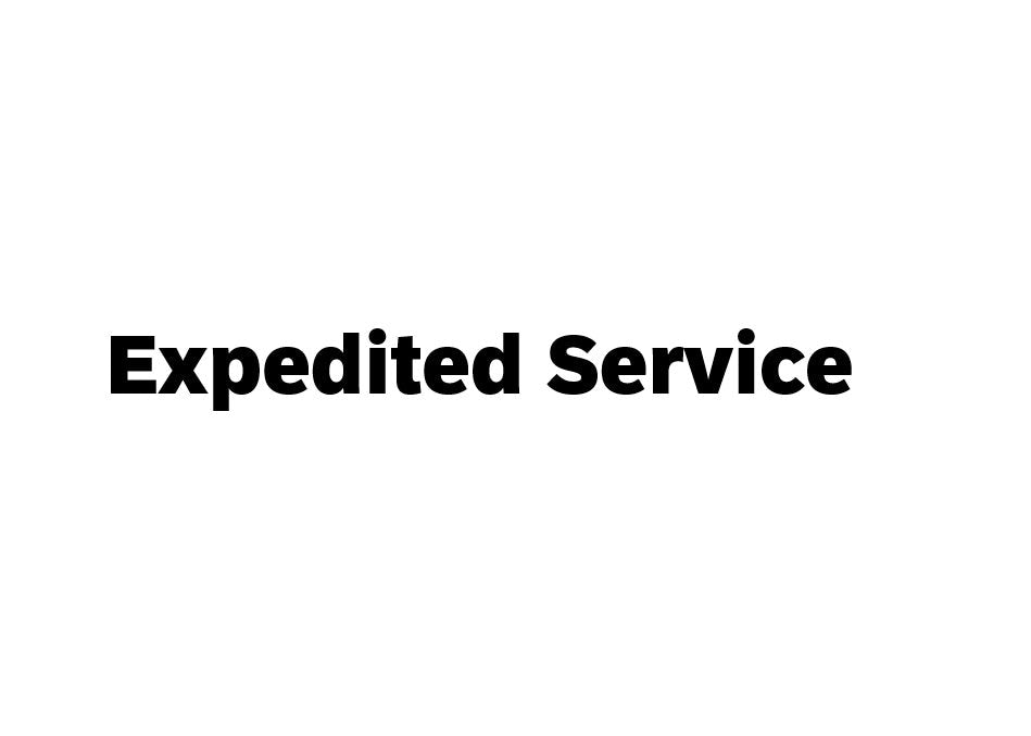 Expedited Production & Shipping Service