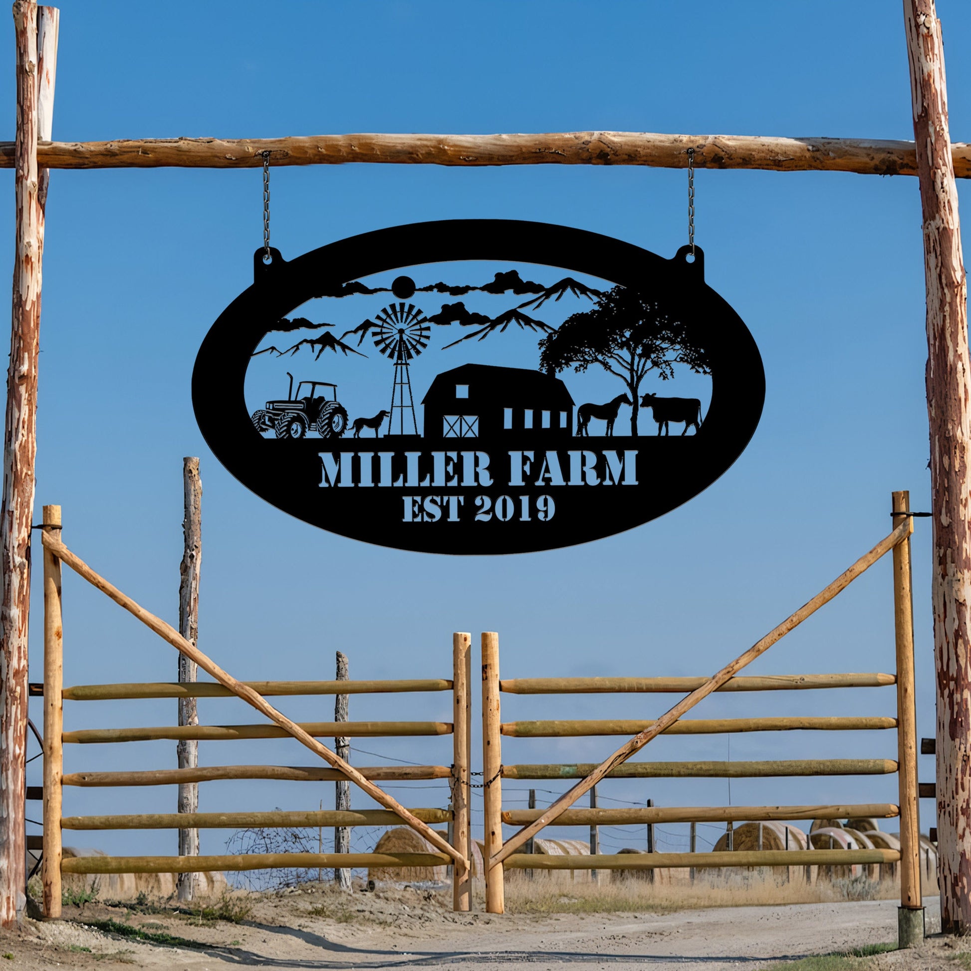 Custom Your Metal Farm Sign, Design Your Own Farm Sign, Farmhouse Metal Sign, Farmhouse Decor, Ranch Sign, Farm Gate Sign, Farmer Gift