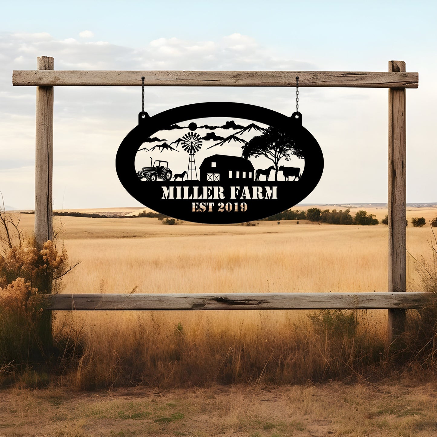 Custom Your Metal Farm Sign, Design Your Own Farm Sign, Farmhouse Metal Sign, Farmhouse Decor, Ranch Sign, Farm Gate Sign, Farmer Gift