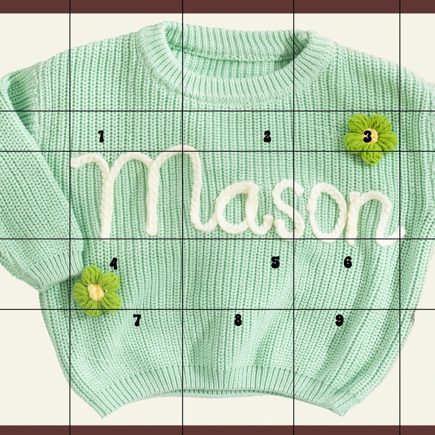 Sweater Design Add-On: Crochet Flowers, Leaves, Christmas Appliques