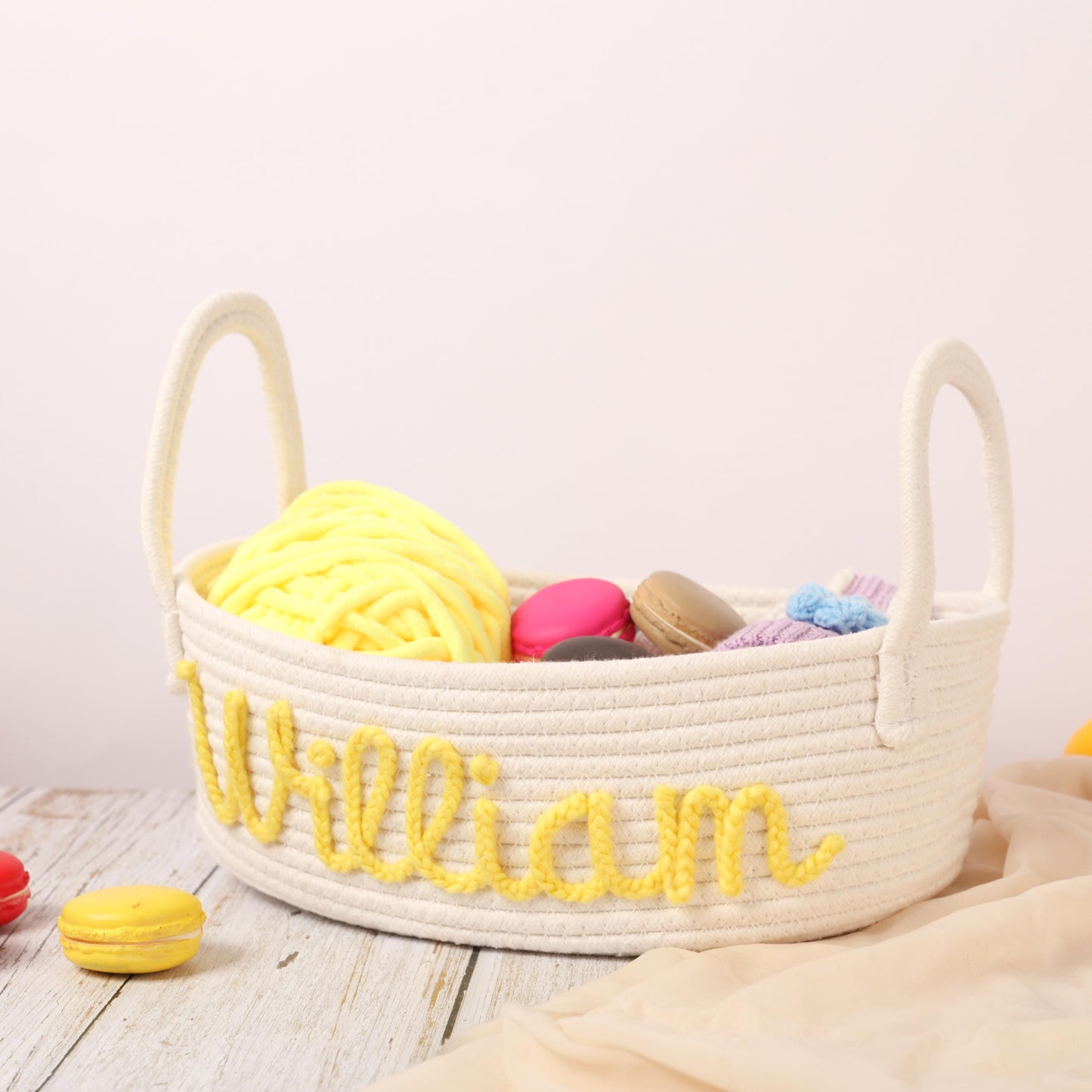 Personalized Baby Basket, Custom Name Gift