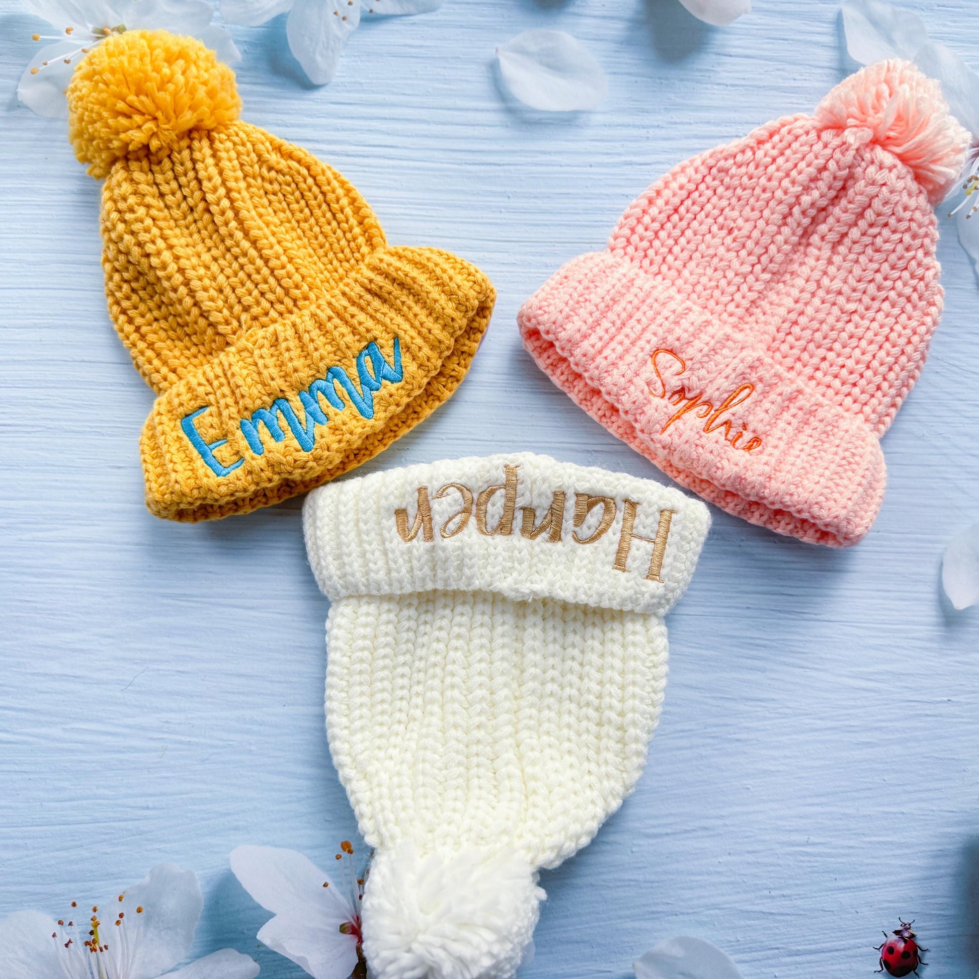 Personalized Baby Beanie: Custom Embroidered Winter Hat with Name
