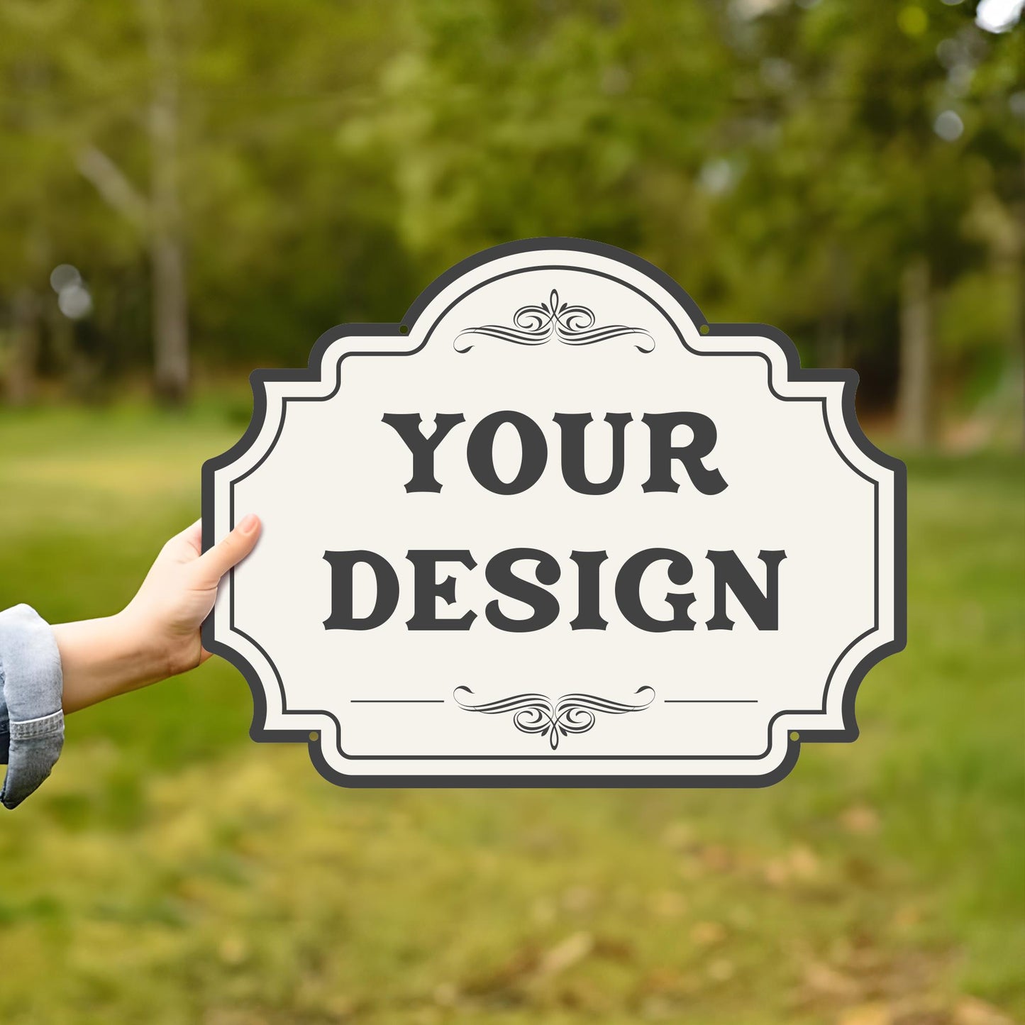 Custom Your Metal Sign, Personalized Decorative Outdoor Metal Signs, Customized Driveway Signs, Weatherproof Metal Wall Art Signs.