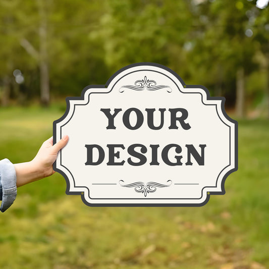 Custom Your Metal Sign, Personalized Decorative Outdoor Metal Signs, Customized Driveway Signs, Weatherproof Metal Wall Art Signs.