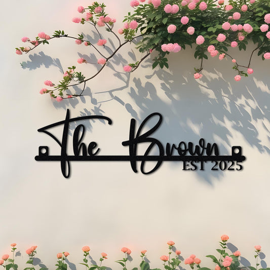 Custom Metal Sign, Name Metal Sign, Family Name Sign, Metal Custom Wall Sign, Custom Wall Decor, Personalized Metal Wall Art Sign