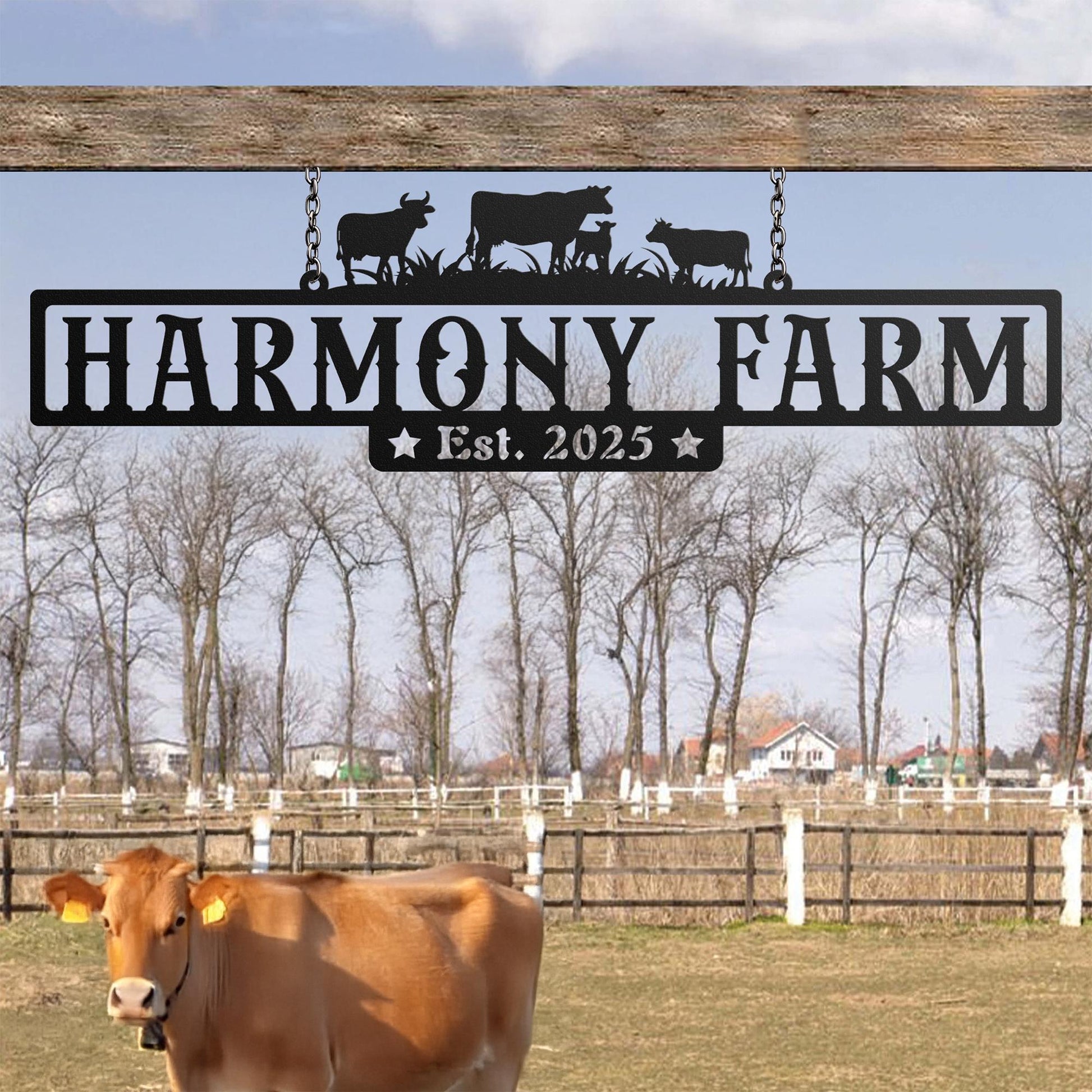 Custom Metal farm sign, Custom metal farm sign, Huge metal farm sign, Personalized farm sign, Custom Metal Ranch Name Sign, Gift For Farmer