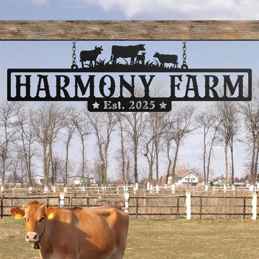 Custom Metal farm sign, Custom metal farm sign, Huge metal farm sign, Personalized farm sign, Custom Metal Ranch Name Sign, Gift For Farmer