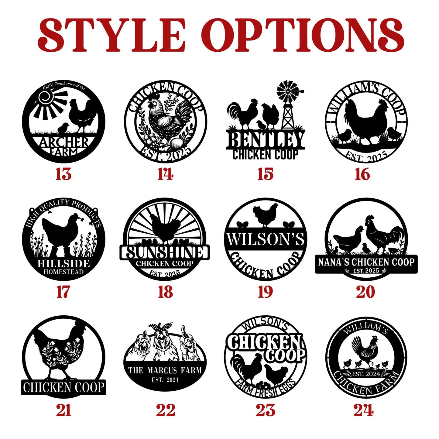 Custom Chicken Farm Metal Sign, Hen House Coop Sign, Farm Coop Sign, Personalized Hen Name Sign, Chicken Coop Wall Art, Eggs Farm House Sign