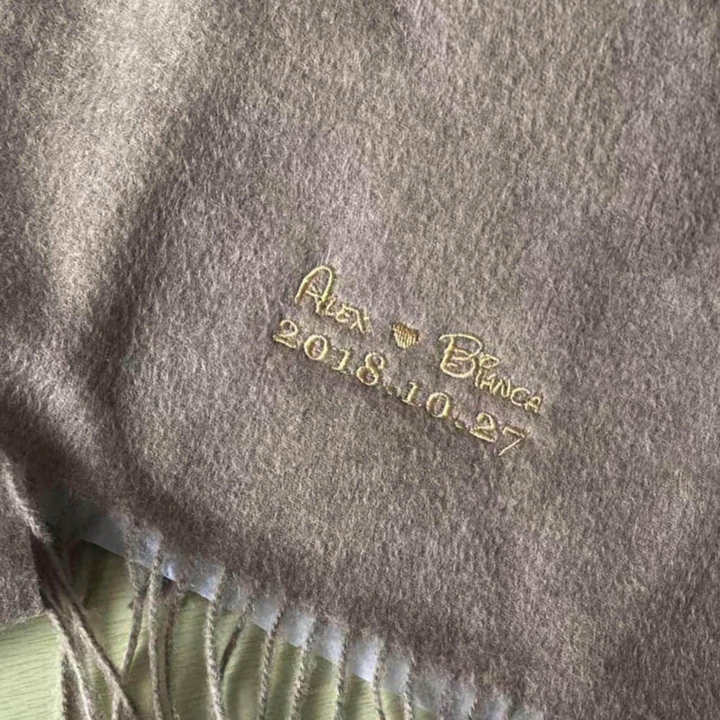 Personalized Name Scarf, Custom Embroidered Winter Scarf,Christmas Gift for Her