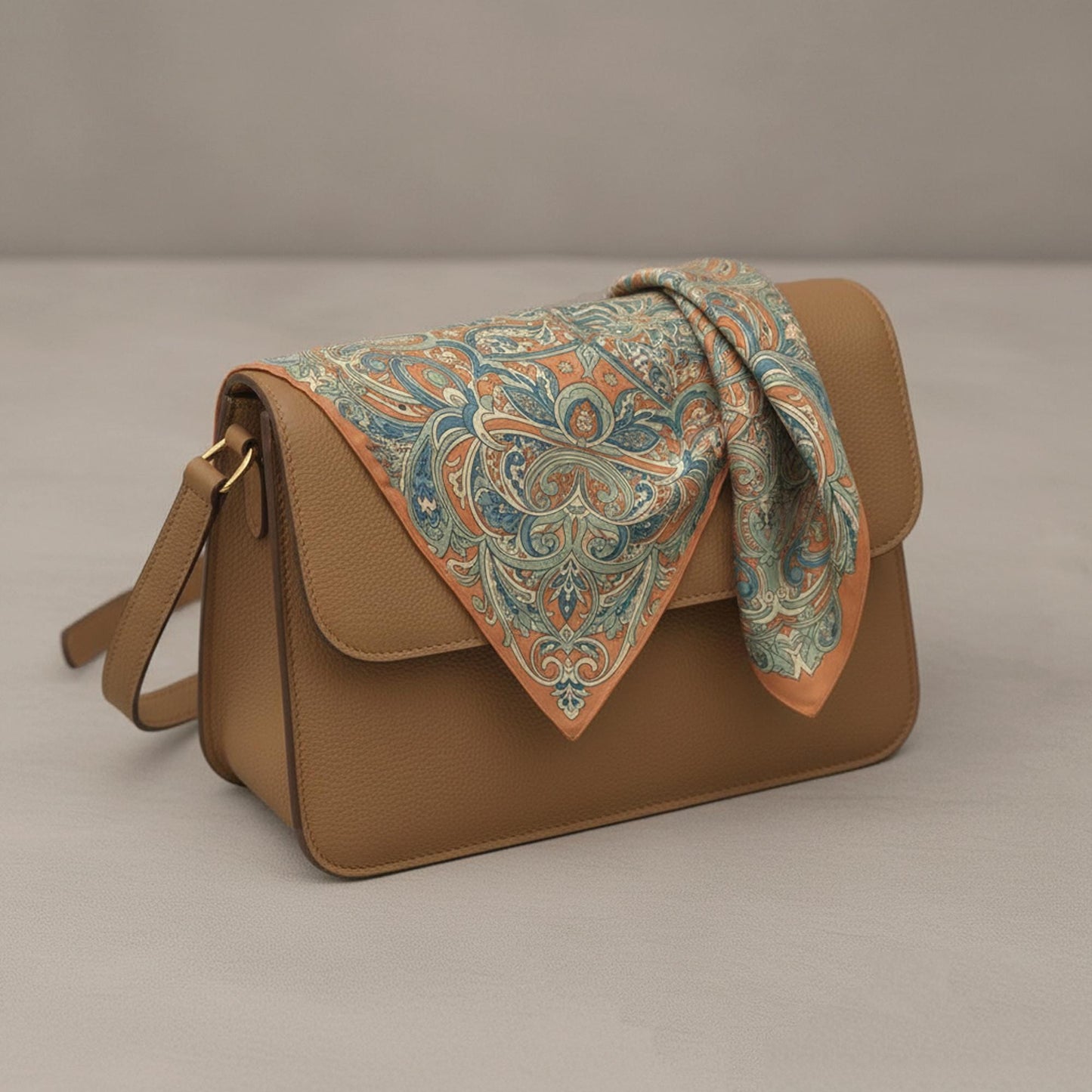 Custom Printed Silk Scarf, Vintage Floral & Geometric Designs, Square Silk Scarf for Women, Personalized Art Scarf Gift