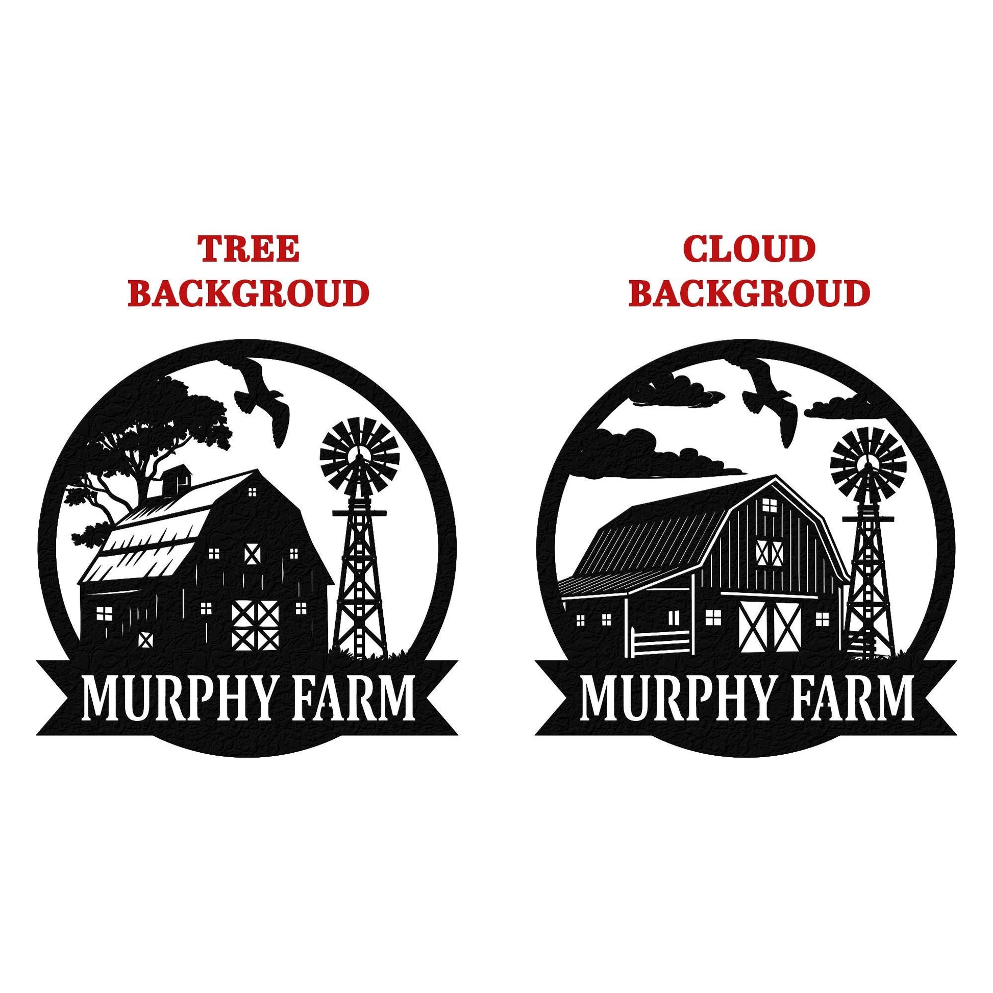 Personalized Farm Metal Sign – Custom Barn Wall Decor with Family Farm Name
