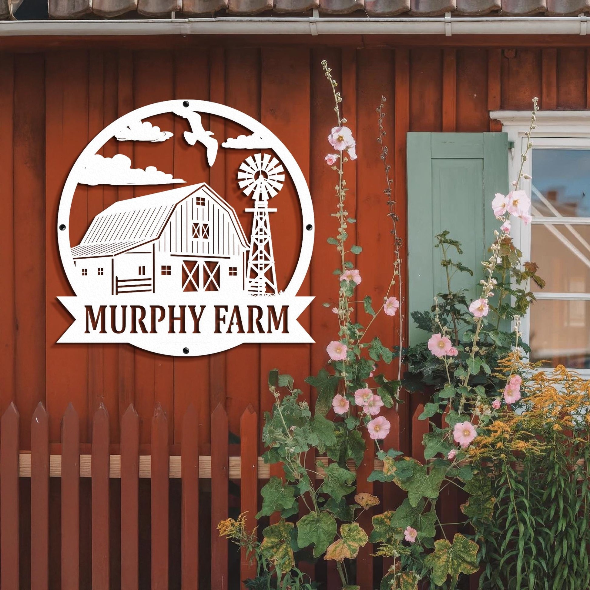 Personalized Farm Metal Sign – Custom Barn Wall Decor with Family Farm Name