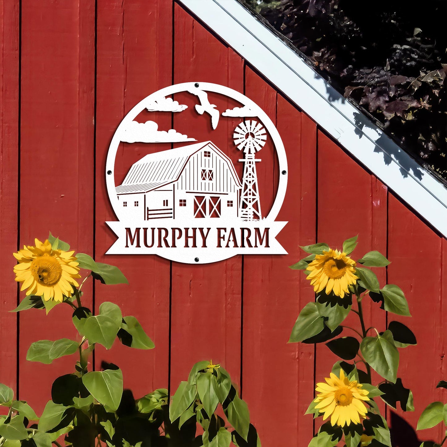 Personalized Farm Metal Sign – Custom Barn Wall Decor with Family Farm Name