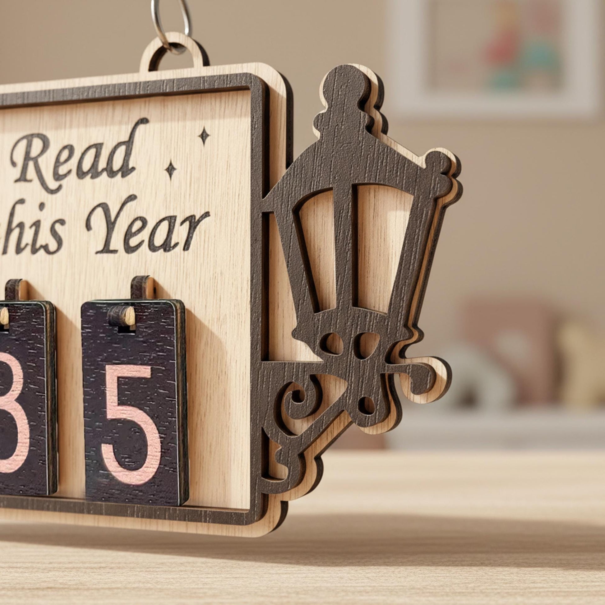 Custom Book Tracker, Books Read This Year Counter, Reading Challenge Tracker, Mini Bookshelf Decor, Gift for Book Lovers