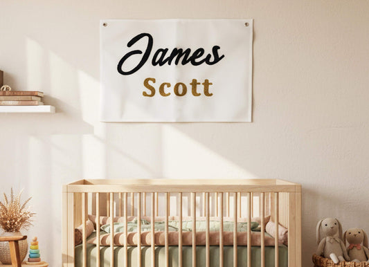 Personalized Chenille Embroidered Tapestry, Custom Text Wall Hanging, Wedding & Family Gift, Party Backdrop Room Decor
