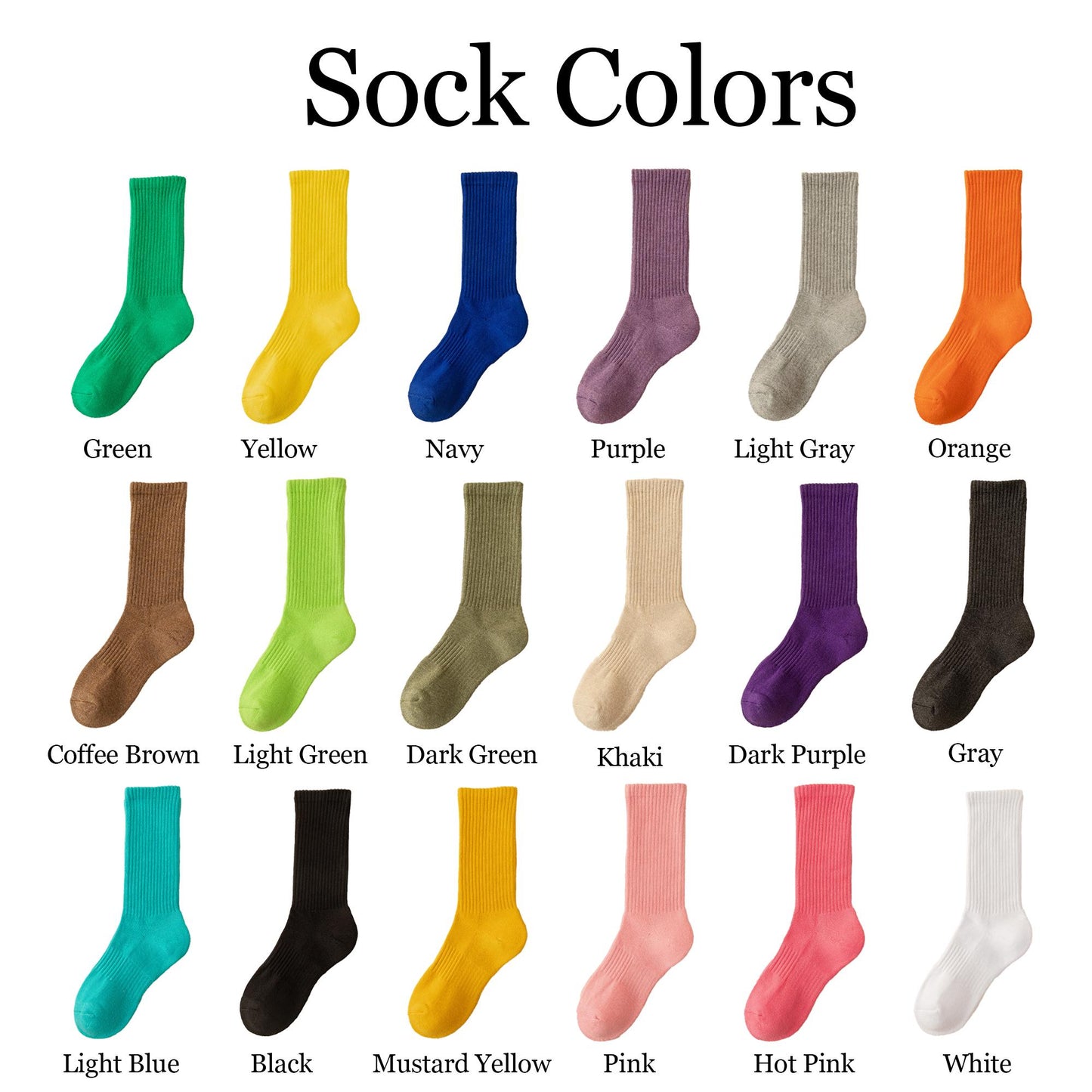 4 Pairs Deal | Unisex Custom Name Embroidered Socks | Personalized Ribbed Crew Socks | Bridesmaid Wedding Gift | Gift for Her or Him